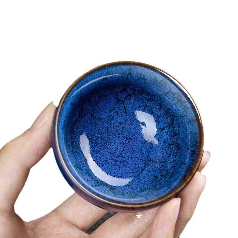 Tea cup kung fu tea set gift box set ceramic five elements cup household tea bowl tea cup porcelain master cup built cup
