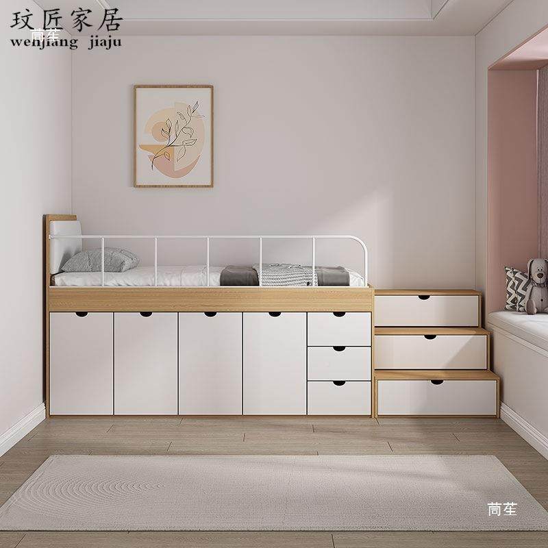 半高户床带侧柜小型儿童高箱柜床柜组合多HKY功能衣榻榻米床一体,淘宝优惠券,粉丝福利购,淘宝优惠卷