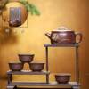 Hanwa tiles are suitable for famous handmade purple clay teapots, Xingmou leather purple clay teapots, household high tea sets, office stalls, RPA teapots