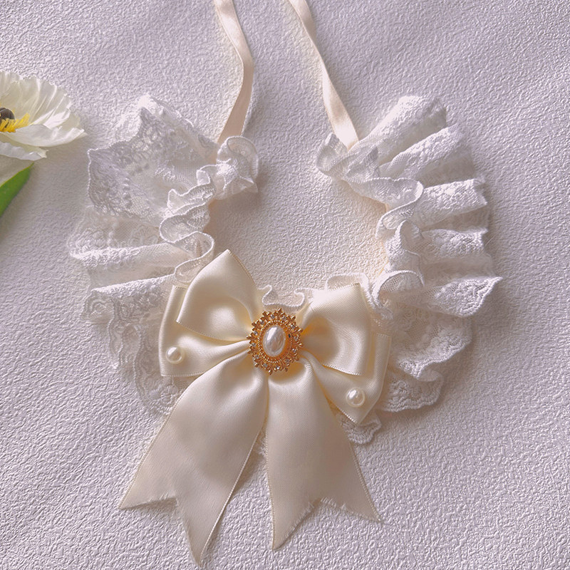 宠物结婚礼白色婚纱围巾猫咪围脖套宠物蕾丝围嘴狗狗纯洁口水巾,淘宝优惠券,粉丝福利购,淘宝优惠卷