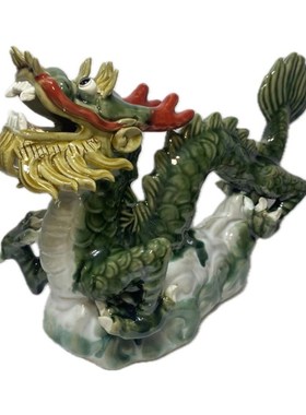 龙陶瓷摆件吉祥物摆设家居守护者带来平安和祝福富丽堂皇装饰品