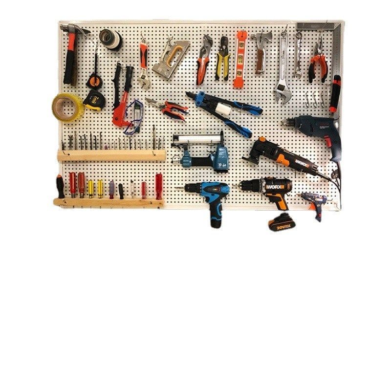 Perforated board household perforated board shelf wall display rack porous board jewelry hardware tool rack hanging board
