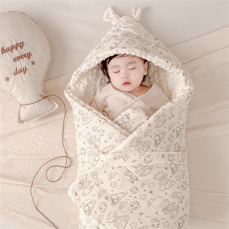 初生婴儿包被四季加厚襁褓纯棉新生儿抱被子宝宝产房包单春秋冬夏,淘宝优惠券,粉丝福利购,淘宝优惠卷