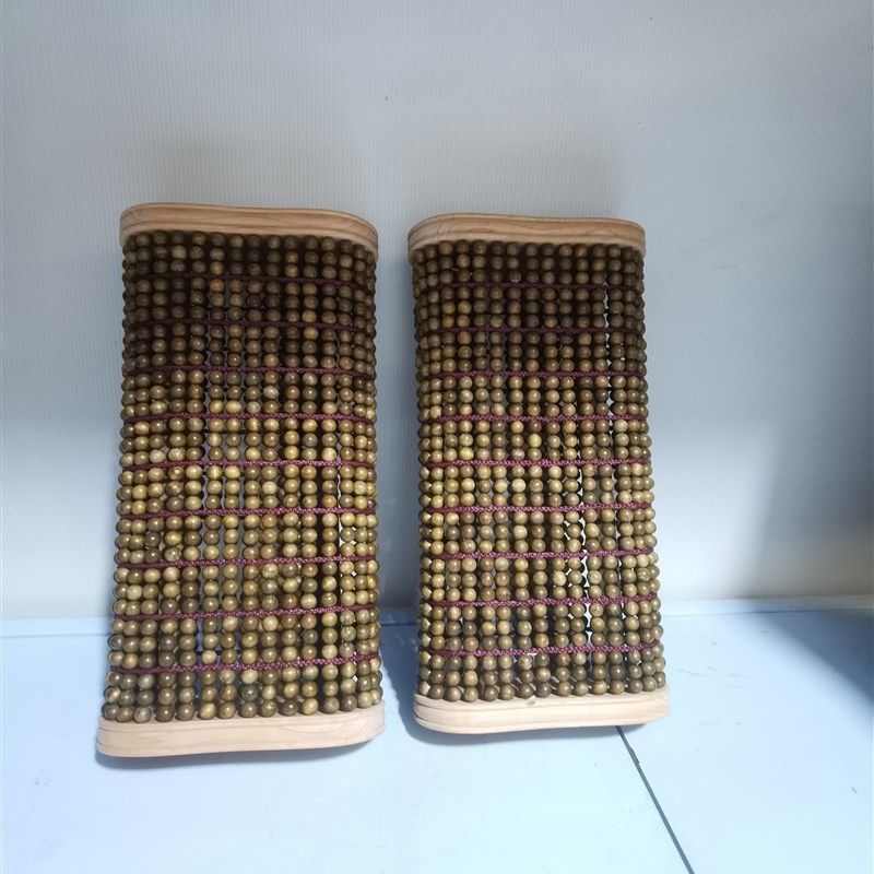 金丝楠实木夏季凉垫护颈椎助眠养生家用汽车座垫椅子圆珠坐垫防滑 - 图0