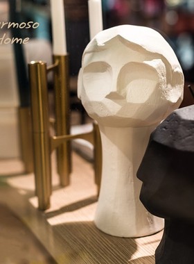 卡迪娅家居人物雕塑陶瓷客厅摆件家居饰品桌面创意乔迁新居样板间