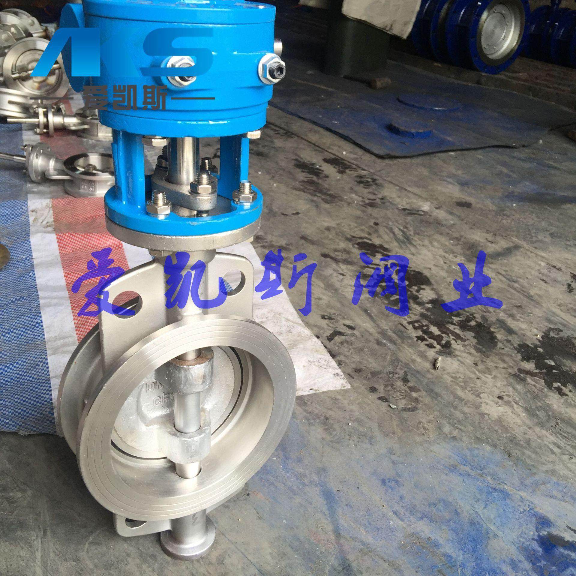 不锈钢304/316L对夹三双偏心硬密封蝶阀D373W/D372F-10/16PRL - 图2