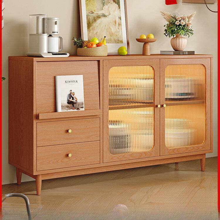 餐边柜靠墙一体边柜茶水柜客厅家用厨房橱柜置物柜全实木收纳酒柜,淘宝优惠券,粉丝福利购,淘宝优惠卷