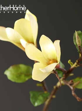 木棉仿真花假花 中式家居饰品摆件装饰花艺摆设 玄关客厅餐桌绢花