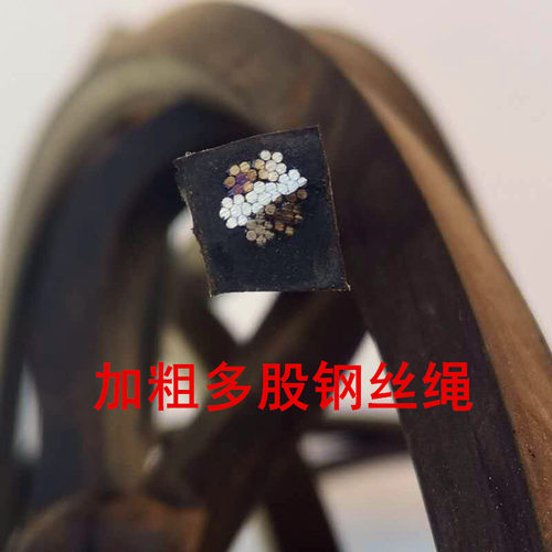 货车包胶钢丝绳卡车用品刹车绳挂车压扣封车卡车通用软丝橡胶拉绳 - 图1