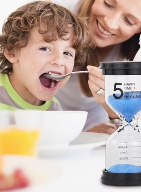 儿童沙漏计时器3/510/20/30/60分钟时间管理自律刷牙流沙摆件防摔