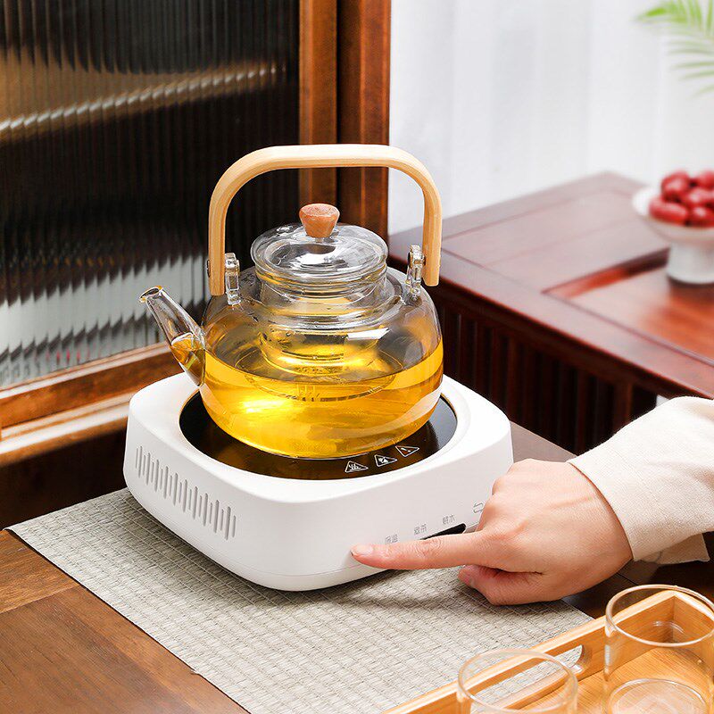 Japanese-style tea boiler tea stove multi-kinetic glass tea set household health flower teapot electric ceramic stove teapot
