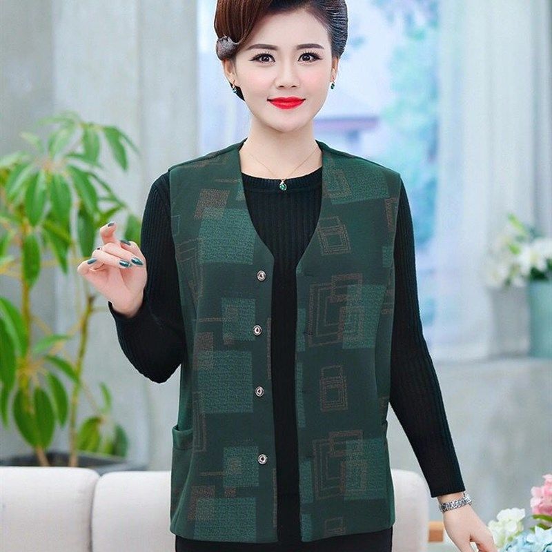 200斤中老年女马甲背心休闲单款马夹春夏大码女装老太太薄款外套,淘宝优惠券,粉丝福利购,淘宝优惠卷