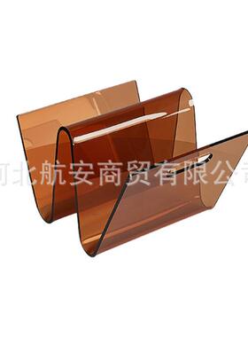 现代简创亚克力书约架书夹样板房售纳NJB楼处桌面茶几电视柜收意