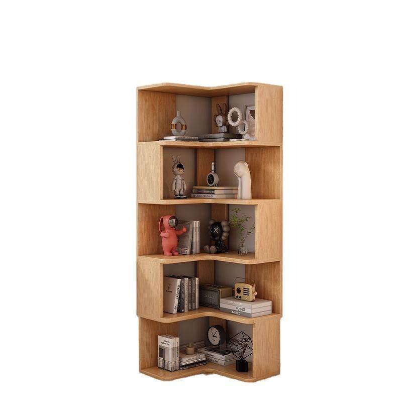 实木收纳置物柜多层落地式储物柜家用书橱卧室客厅一体格子书柜,淘宝优惠券,粉丝福利购,淘宝优惠卷