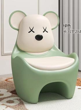 创卡通意加FWV厚儿童椅子幼儿园靠背坐椅宝宝树脂餐椅儿家用童凳