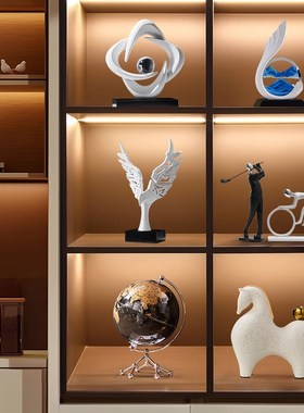 财源滚滚客厅玄关餐边柜展示柜高档酒柜摆件装饰品20新款礼品