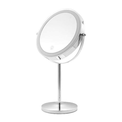 网eld红化妆镜GKT带灯桌面台式梳妆镜宿充电式补光镜子女生舍美妆 - 图3