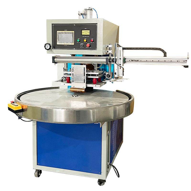 4-station high-frequency automatic turntable machine luggage waterproof strip plastic welding machine Dongguan high-frequency manufacturer