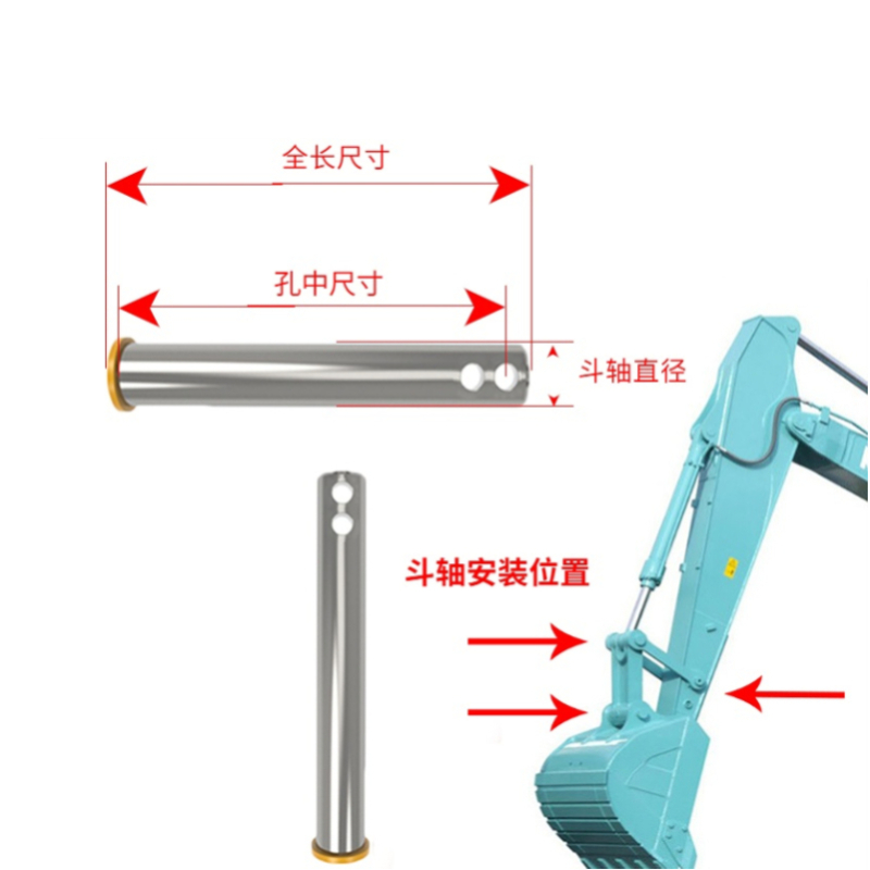 卡特挖掘机E305 305.5 30 307 308挖斗耐磨斗销马拉头斗轴工字架 - 图1