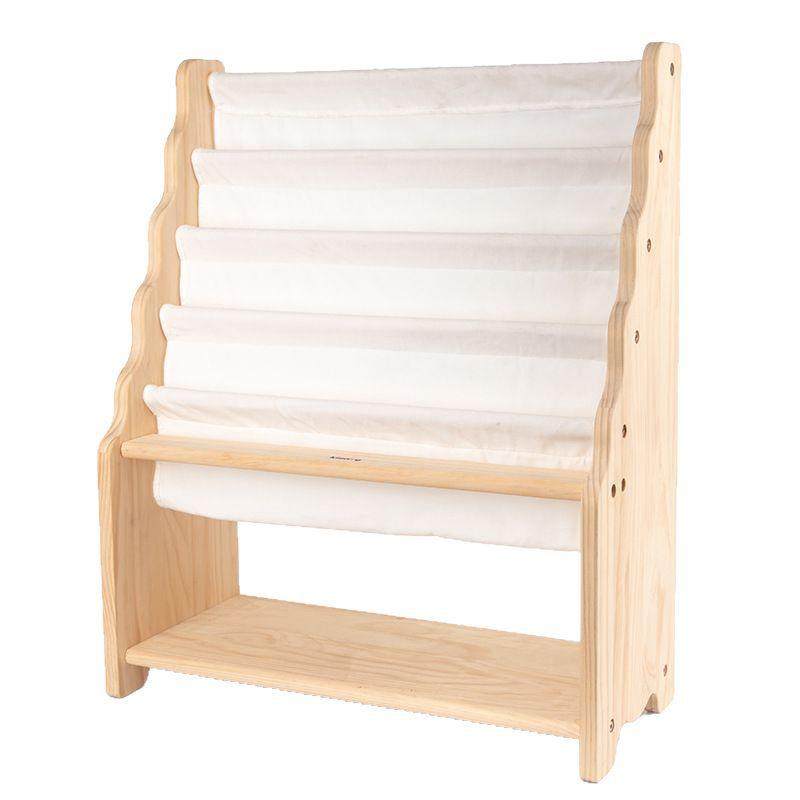 儿童实木架绘本书架小生落地书报幼儿园宝宝易简帆布儿学CHF童书,淘宝优惠券,粉丝福利购,淘宝优惠卷