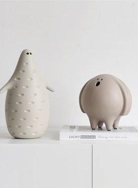 现代简约高级感客厅家居软装饰品儿童房创意卡通动物装饰艺术摆件