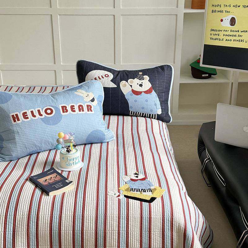 秋冬纯棉床盖单件夹棉绗缝全棉榻榻米床单四季通用三件套加厚防滑,淘宝优惠券,粉丝福利购,淘宝优惠卷