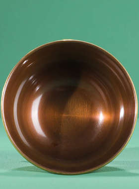 藏传民族高脚供水杯黄铜供奉供水八古杯圣水描金色家用前佛碗吉祥