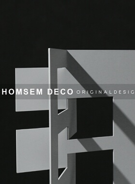 现代几何金属折叠空间摆件家居书房桌办公室客厅摆设软装饰品台面