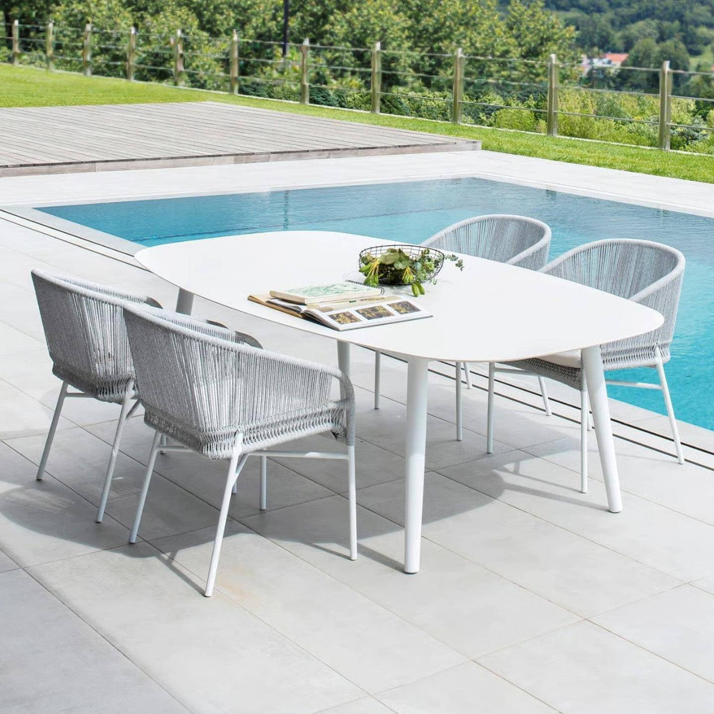 户外沙发庭院室外阳台客厅藤椅沙发组合露天休闲铝合金藤编家具 - 图1