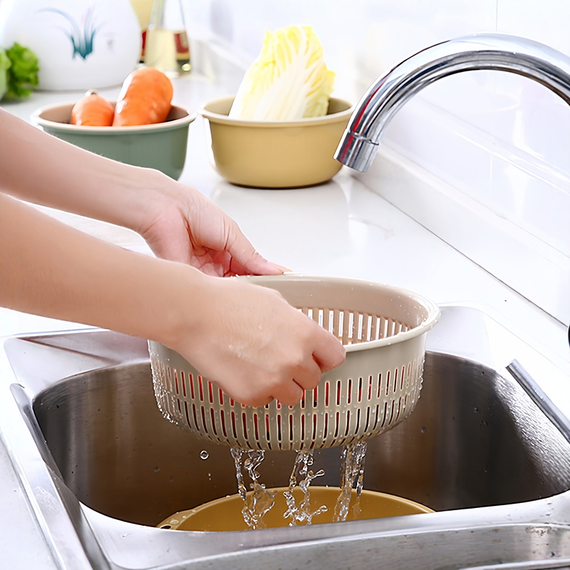 沥水篮网红盘子可旋转菜盘家用多功能水果盆果盘洗菜盘火锅菜盘,淘宝优惠券,粉丝福利购,淘宝优惠卷