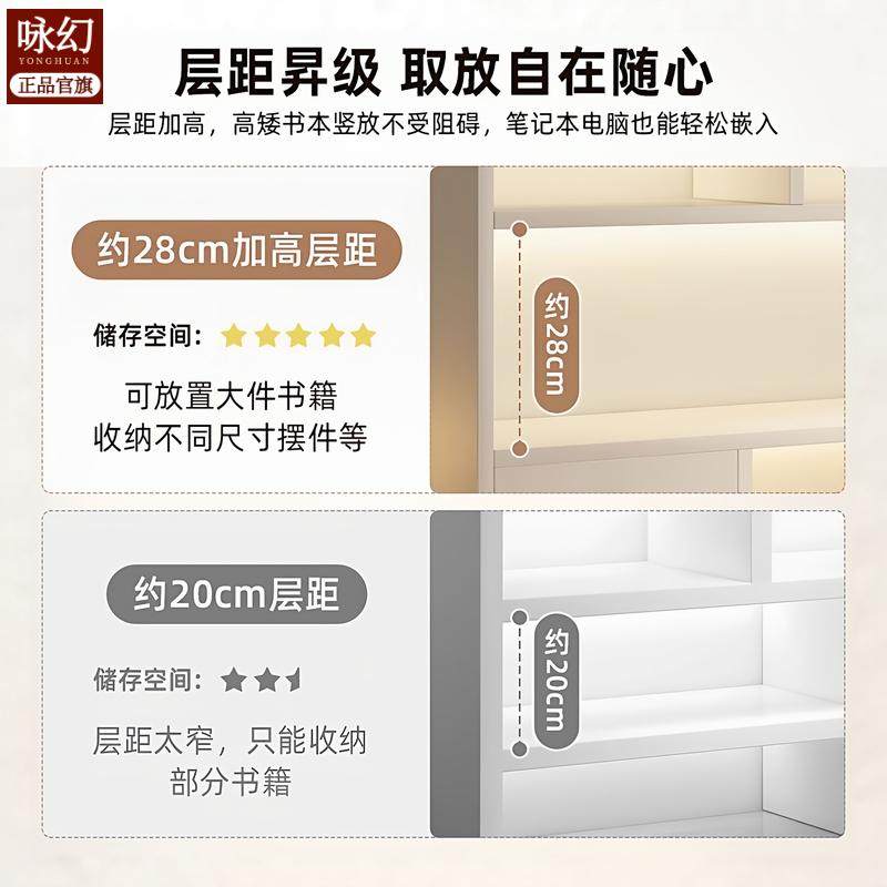 实木桌面置物架学生家用桌上书架多层收纳书桌架子办公桌简约书柜,淘宝优惠券,粉丝福利购,淘宝优惠卷