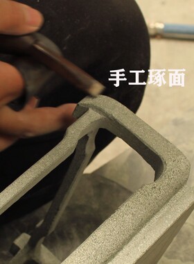 石头花架天然青石盆景台简约花座桌面景观底座中式花托正方形案台