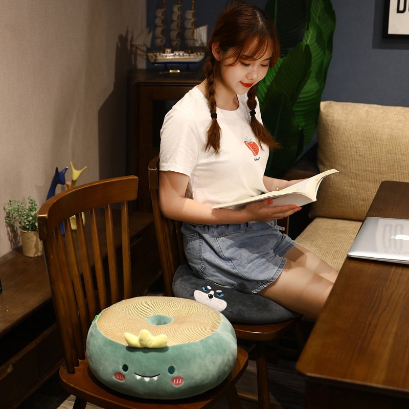 凉席坐垫办公室久坐?椅垫子学生椅子屁股地上科目二学车屁垫夏季 - 图1