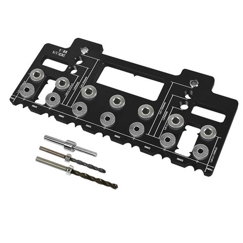 木工拉手打孔定位器 直孔开孔定位夹具 手动工具 - 图0