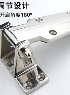 不锈钢铰链DZU门重型0寸140可调冰冻冷库门铰1烘箱烤箱蒸柜凸锁6