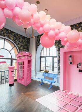 复古红色装电话动亭升级F96M9H99拆信装版大型铁艺移软模型落地摆