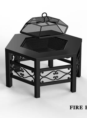 烤火炉盆室内取暖冬RC190077天木炭火炉便携式户外家用烤艺烧烤铁