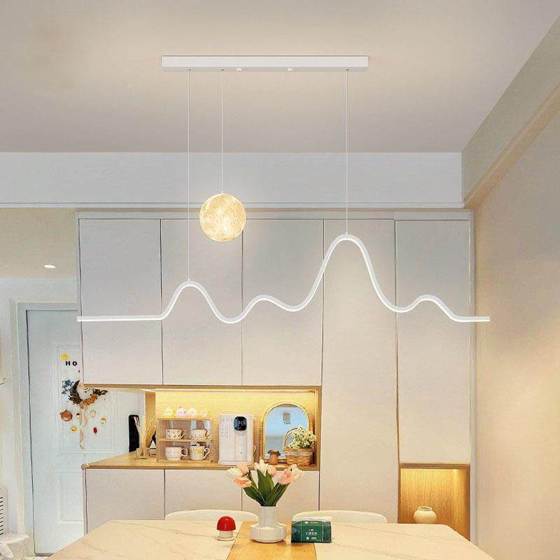 全光中轻山餐厅代吊灯奢饭厅餐桌吧台灯具现谱简约极简长条0188月,淘宝优惠券,粉丝福利购,淘宝优惠卷