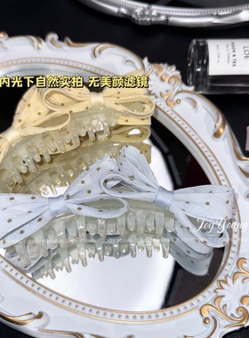 【波点集】韩版减龄小波点清新香蕉夹发夹甜美可爱高马尾发饰发卡