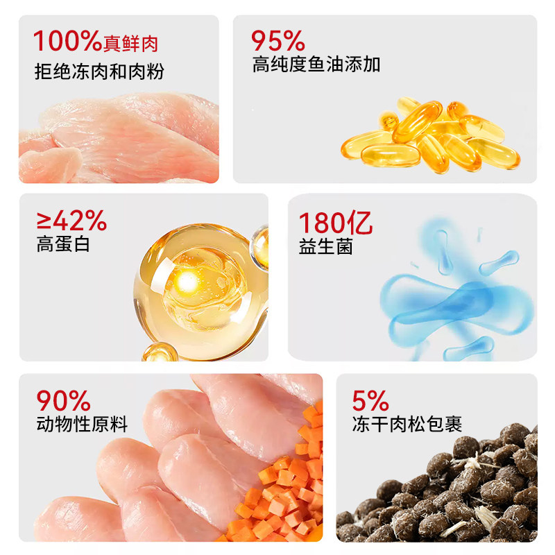 尾符全价膨化猫粮鲜肉成猫幼猫专用鸡肉配方猫粮小包装方便携带