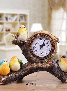 欧式园创意个性布谷鸟田钟客A478厅卧室精床办公室桌面头摆件致