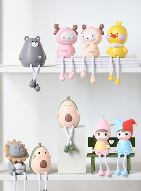 可爱吊脚娃娃摆件工艺品客厅室内房间家居电视柜装饰品创意小摆设