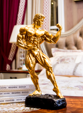 拳王肌肉男健美先生健身比赛奖杯大力士雕塑健身房装饰品摆件奖品