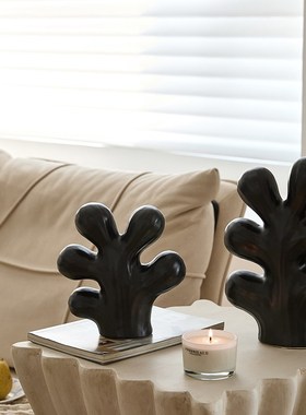 中古风创意陶瓷艺术摆件高级感客厅玄关桌面乔迁新居装饰品摆件