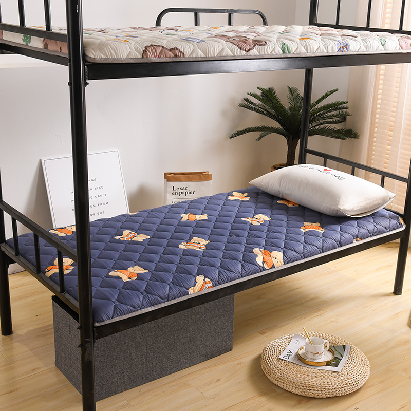 宿舍床垫单人0.9m可折叠午睡床垫1.2m1.35m1.5m1.8m1.9米四季通用 - 图0