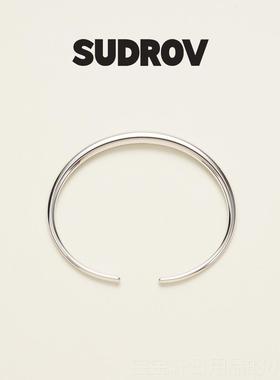 正品SD生ROV送素觉足银实心手镯女时尚镯子个性纯银U女友日礼物实