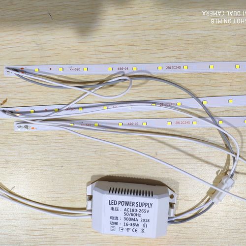 信华跨越LED格栅灯盘3X8W灯条光源T5一体化灯盘16-36W驱动配件 - 图1