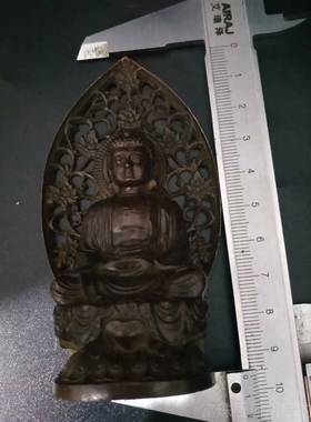 高档摆复件 物雕像 黑色人中式家居工艺古铜器