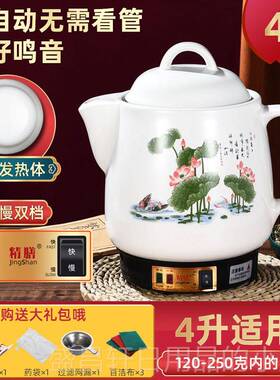 高档8-2熬0L中药壶大量煎药容壶插电药罐煮药机砂锅中医药房药煲