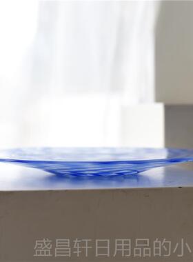 高档每一三五10点上新 大/美式简约玻饰璃艺术果盘周家居装品摆件